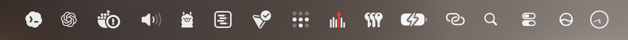 The Anomalous menu-bar icon turned into a red spike when something needs attention.
